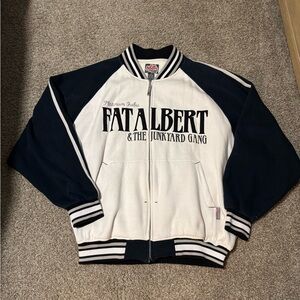 FUBU platinum x fat albert and the junkyard gang zipup size XXL embroidered